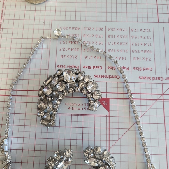 1950s Rhinestone Jewelry Set - Picture 7 of 7